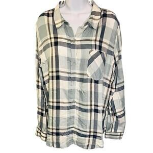NWT Como Vintage, Plaid Button-Up Shirt, Size Large